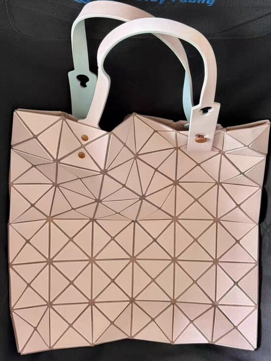 Issey Miyake Handbags - ISSEY MIYAKE Pink Mix Geometry Lingge Tote Bag